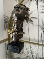 Statueta Decorativa- Bust cu frunze - imagine 2